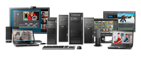 Hewlett Packard Workstations, desktop pcs, laptops, printers, notebooks, networking, automation